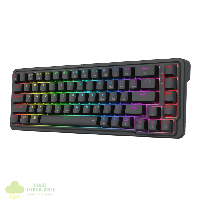 Redragon NOVA K709 65% Wired Gasket RGB Gaming Keyboard - Black - Image 2