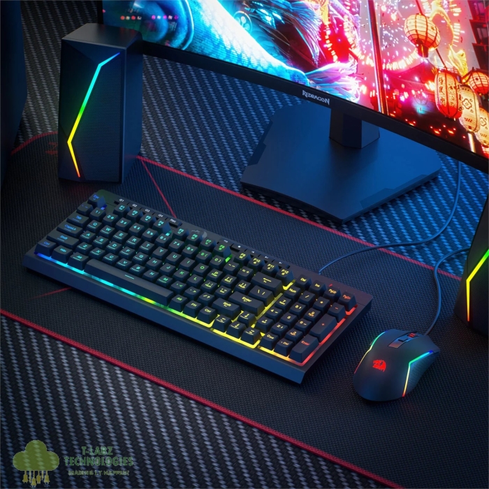 Redragon RYLO S141 Membrane Gaming Keyboard and Mouse Wired Combo - Image 4