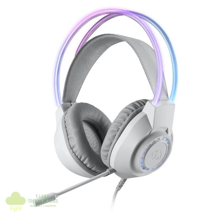 Redragon SCREAM Over-Ear RGB Gaming Headset - White - Image 1