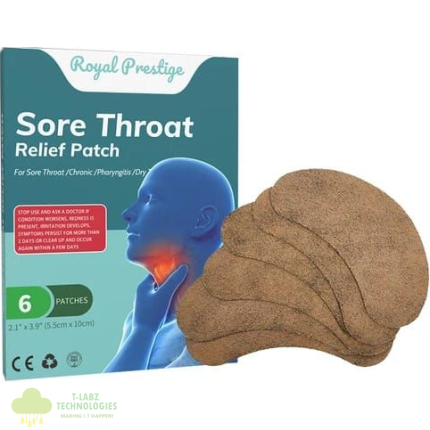 Royal Prestige Sore Throat Relief Patch provides