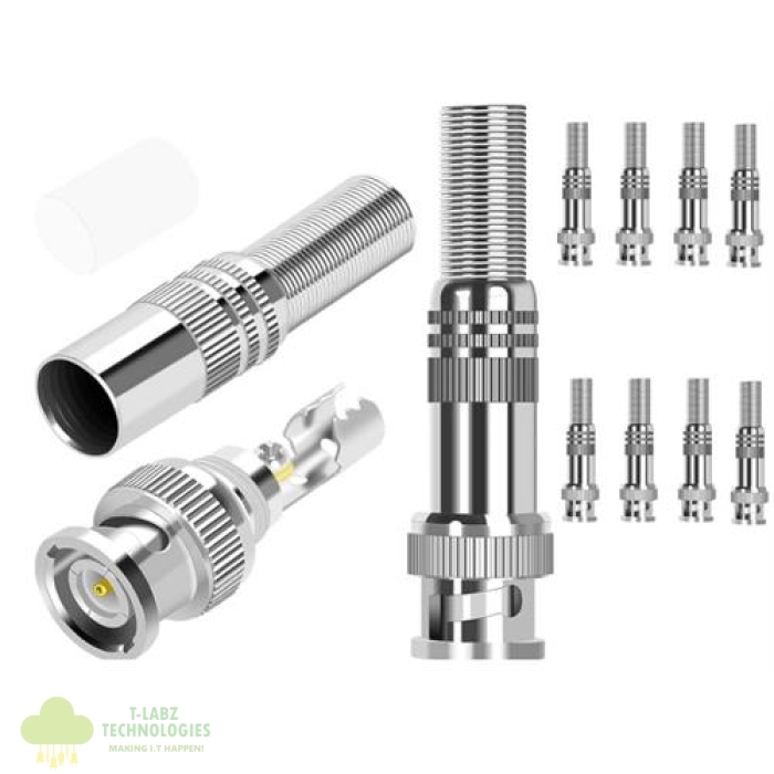 Securnix RG59 Twist Spring Male BNC Connector - Image 1
