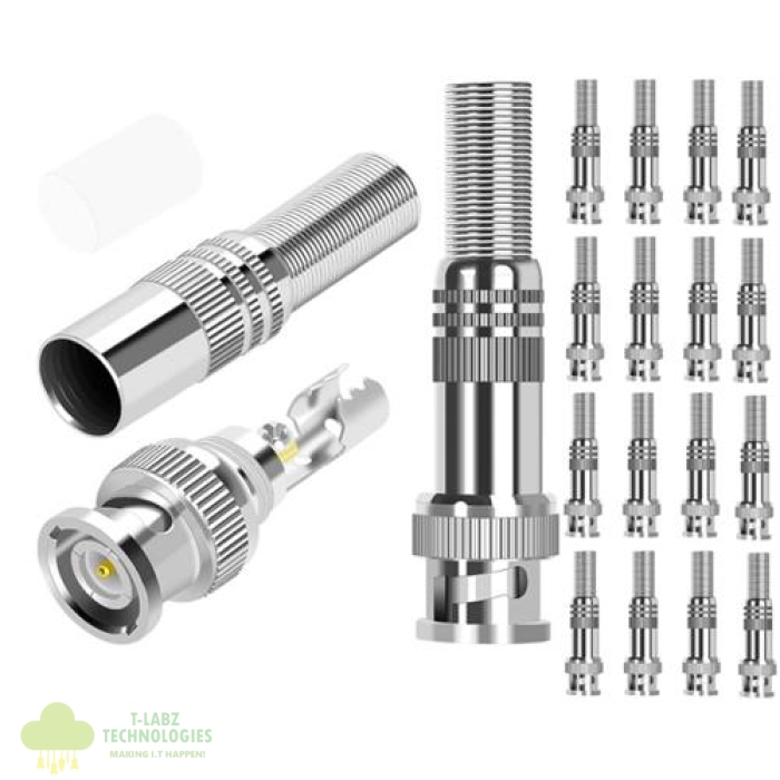Securnix RG59 Twist Spring Male BNC Connector - Image 1
