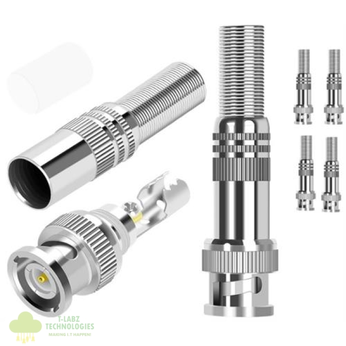 Securnix RG59 Twist Spring Male BNC Connector - Image 1