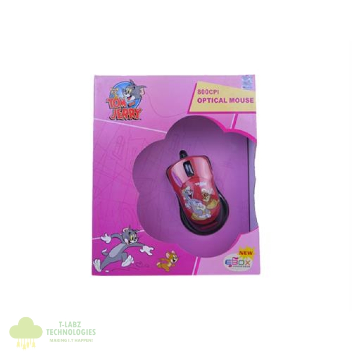 TJ Optical USB Mouse Colour: Red - Image 1