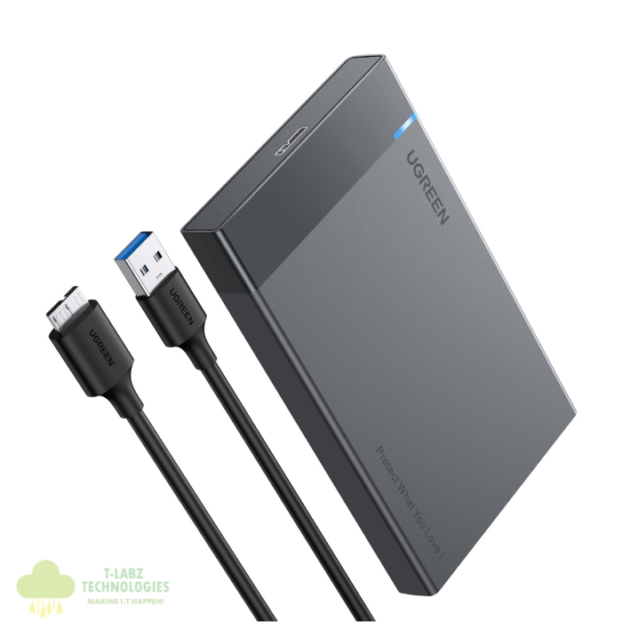 UGREEN 2.5'' SATA Hard Drive USB 3.0 Enclosure, UASP, 6Gbps - Image 1