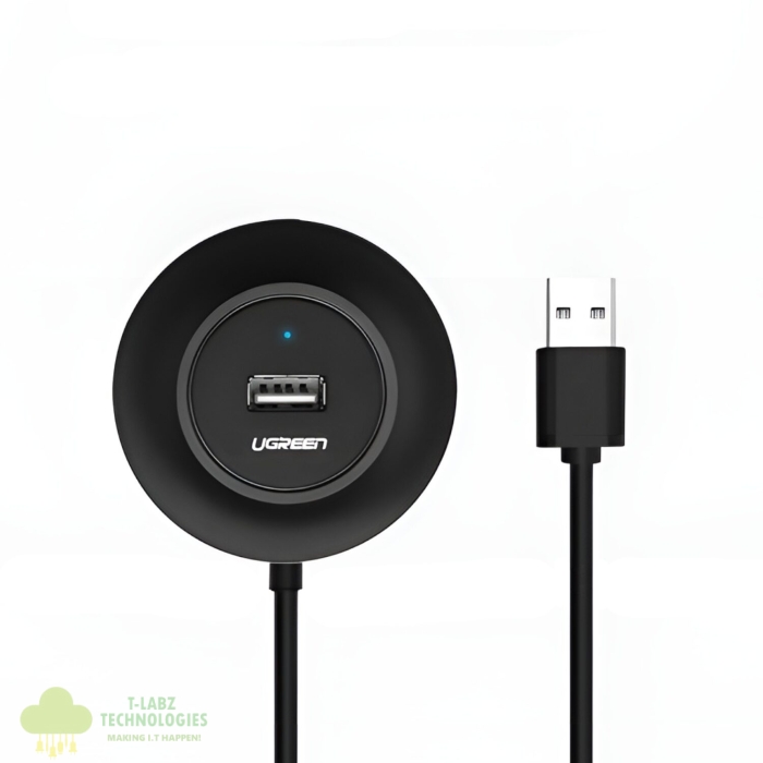 UGREEN 4-IN 1 USB 2.0 Hub (20777) - Black - Image 2