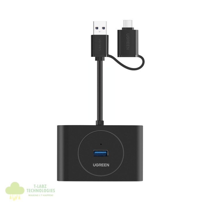 UGREEN 4-Port USB 3.0 Hub with Micro USB | 5Gbps Data Transfer - 1m - Image 2