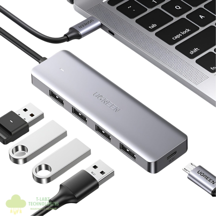 UGREEN 4-in-1 Type-C Hub | USB 3.0 | Type-C - Image 2