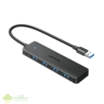 UGREEN 4-in-1 USB 3.0 Hub - High-Speed 5Gbps Data Transfer - Grey - Image 2