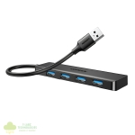 UGREEN 4-in-1 USB 3.0 Hub - High-Speed 5Gbps Data Transfer - Grey - Image 4