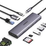 UGREEN 9-in-1 Type-C Hub | HDMI | VGA | LAN | SD/TF | 100W PD | USB3.0 - Image 2