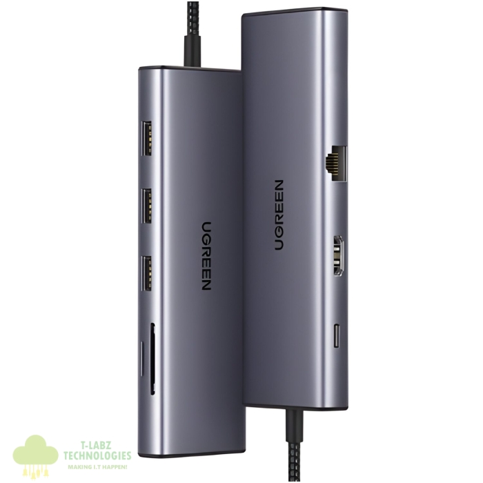 UGREEN 9-in-1 Type-C Hub | HDMI | VGA | LAN | SD/TF | 100W PD | USB3.0 - Image 3