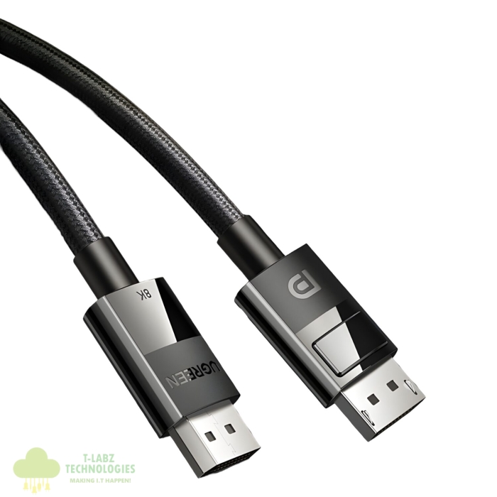 UGREEN DP114 8K DisplayPort Male to Male Braided Cable 3m - Image 2