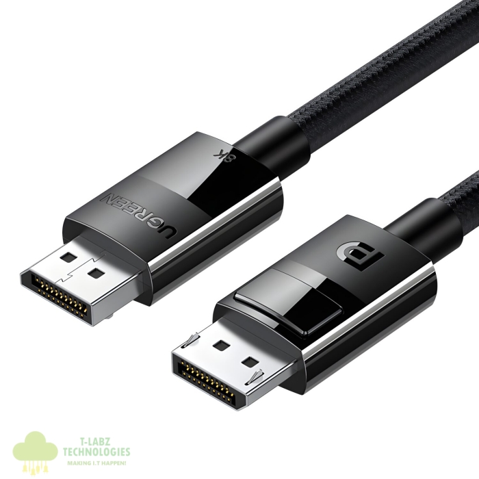 UGREEN DP114 8K DisplayPort Male to Male Braided Cable 3m - Image 1