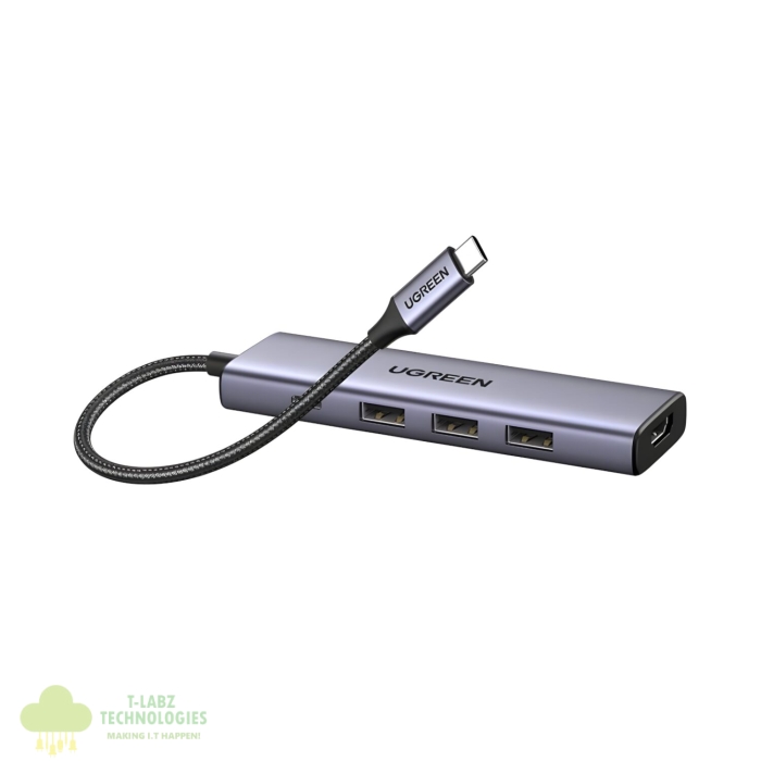 UGREEN Revodok 5-in-1 Type-C Hub | 4K HDMI | Type-C | USB3.0 - Image 2