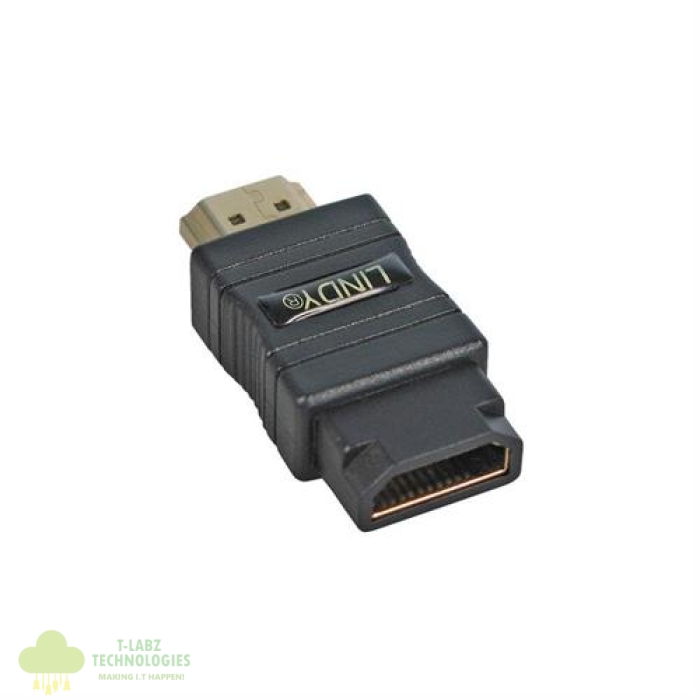 UniQue HDMI Male to Female adaptor 90 degree - Image 1