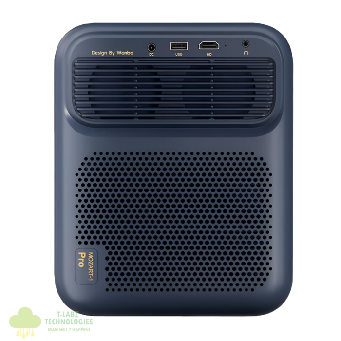 WANBO MOZART 1 PRO 1080P 900ANSI Android 11 Smart Home Theatre Projector - Dark Blue - Image 3