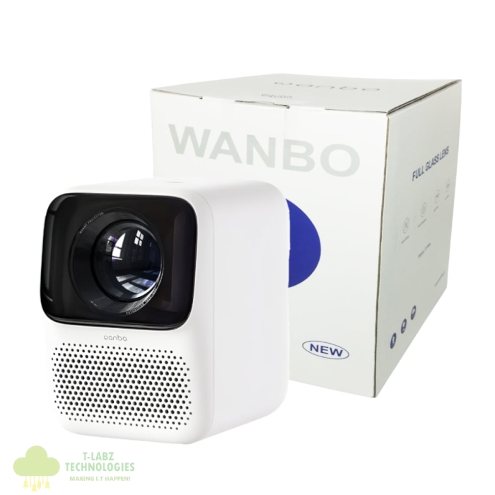 WANBO T2 MAX 1080P 450ANSI Android 9.0 Smart Projector - White - Image 1