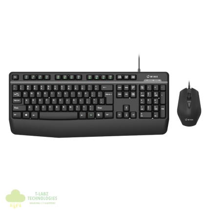 WINX DO Essential Wired Keyboard and Mouse Combo