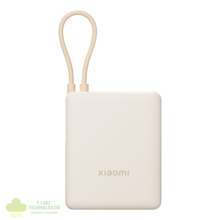 Xiaomi 33W Power Bank 10000 (Integrated Cable) - Tan - Image 2