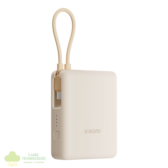 Xiaomi 33W Power Bank 10000 (Integrated Cable) - Tan - Image 3