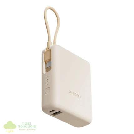 Xiaomi 33W Power Bank 10000 (Integrated Cable) - Tan