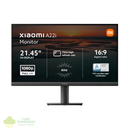 Xiaomi A22i 22" Full HD 1080p VA Monitor (75Hz, 6ms, 16:9, HDMI/DP, Flicker-Free, and VESA Mount)