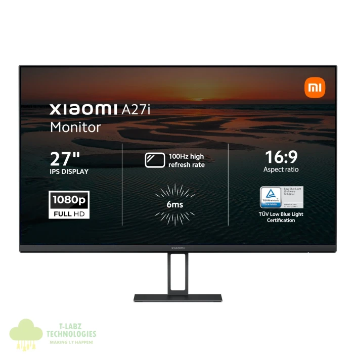 Xiaomi A27i 27" Full HD 1080p IPS Monitor (100Hz, 6ms, 16:9, HDMI/DP, Flicker-Free, and VESA Mount) - Image 1
