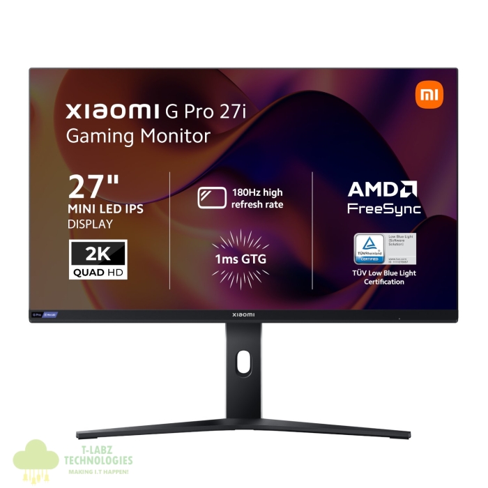 Xiaomi G Pro 27i 27" 2K 1440p Mini LED IPS Gaming Monitor (180Hz, 1ms, 16:9, HDMI/DP, AMD FreeSync, and HDR1000) - Image 1