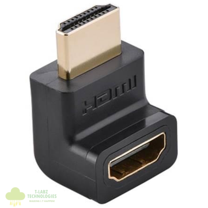 uGreen Version 2 HDMI Male To Female 90 Degree Up - Image 1