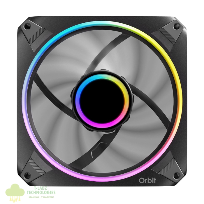 Antec ORBIT PWM 120mm ARGB Fan 3 Pack - Black - Image 2