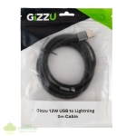 GIZZU 12W USB to Lightning 2m Cable - Image 4