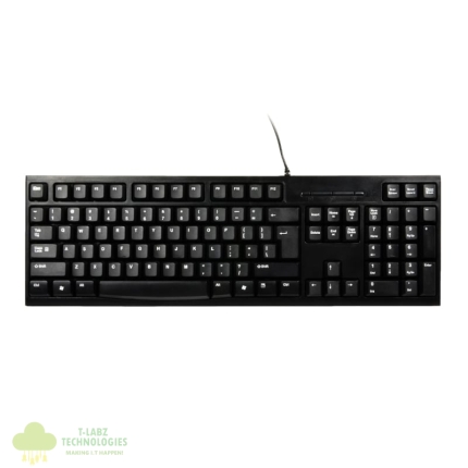 Port Connect Office Budget Wired Keyboard-Black