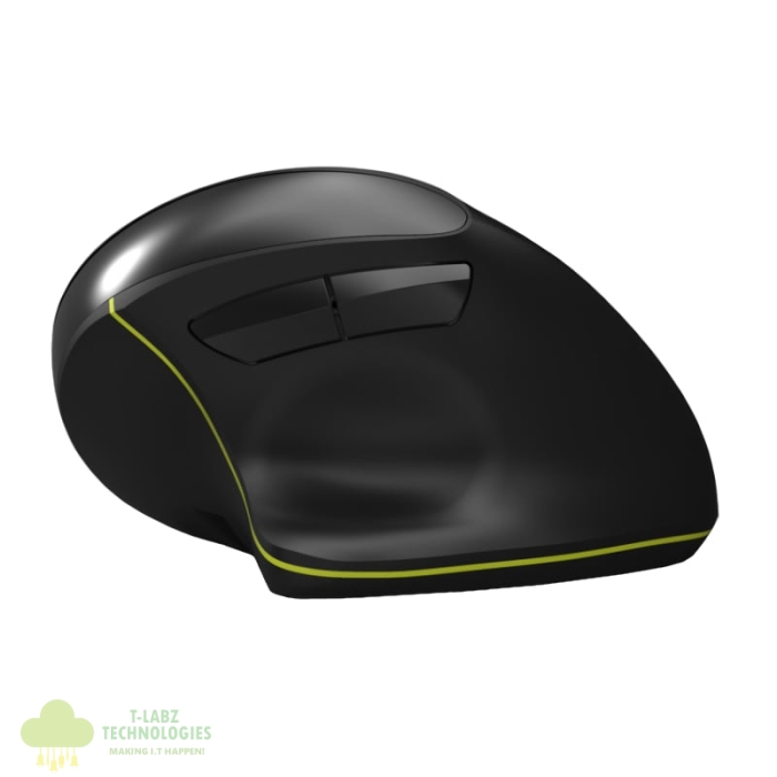 Port Connect Wireless Rechargeable Ergonoc Mouse Bluetooth- Black - Image 5