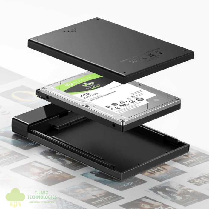 UGREEN USB Type-C 2.5" SATA III External Hard Drive Enclosure - Image 2