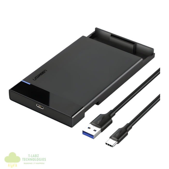 UGREEN USB Type-C 2.5" SATA III External Hard Drive Enclosure - Image 1