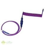 Keychron Premium Coiled Aviator USB Cable | Type-C + USB-A Adapter | Detachable Aviator Connector | 108 cm - Image 2