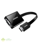 UGREEN HDMI to VGA Adapter, with 3.5mm Audio and Power Port - Black