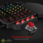 REDRAGON Diti Elite Pro One-Handed RGB Wireless Mechanical Gaming Keyboard - Black - Image 5