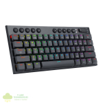 REDRAGON Horus Mini 61Key Red Switch RGB Low Profile Gaming Mechanical Keyboard - Black - Image 3