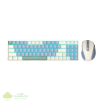 Redragon BS8772 Wireless Keyboard and Mouse Combo - Cream/Blue