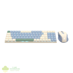 Redragon BS8772 Wireless Keyboard and Mouse Combo - Cream/Blue - Image 3