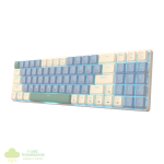Redragon BS8772 Wireless Keyboard and Mouse Combo - Cream/Blue - Image 5