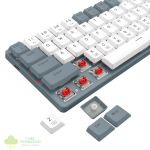 Redragon BS8772 Wireless Keyboard and Mouse Combo - Grey/White - Image 6