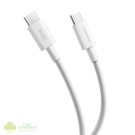 Xiaomi 6A Braided USB Type-C to USB Type-C Cable (1m) - White - Image 2