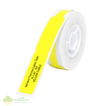 NIIMBOT D11/D110/D101/H1S Thermal Label 12.5x74mm - 65 Labels Per Roll - Yellow for Cable