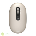 Port Connect PURE MAC Rechargeable Wireless and Bluetooth Mouse - Pearl