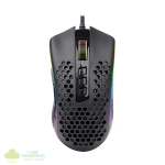 REDRAGON STORM 12400DPI 7 Buttons|Ergonomic Design|P3327 Optical Sensor|Lightweight Body|RGB Backlit gaming Mouse - Black