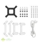 DeepCool LM240 ARGB 240mm AiO CPU Liquid Cooler - White - Image 5