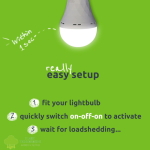 Gizzu Everglow Rechargeable Warm White Emergency Downlight Bulb - Image 5